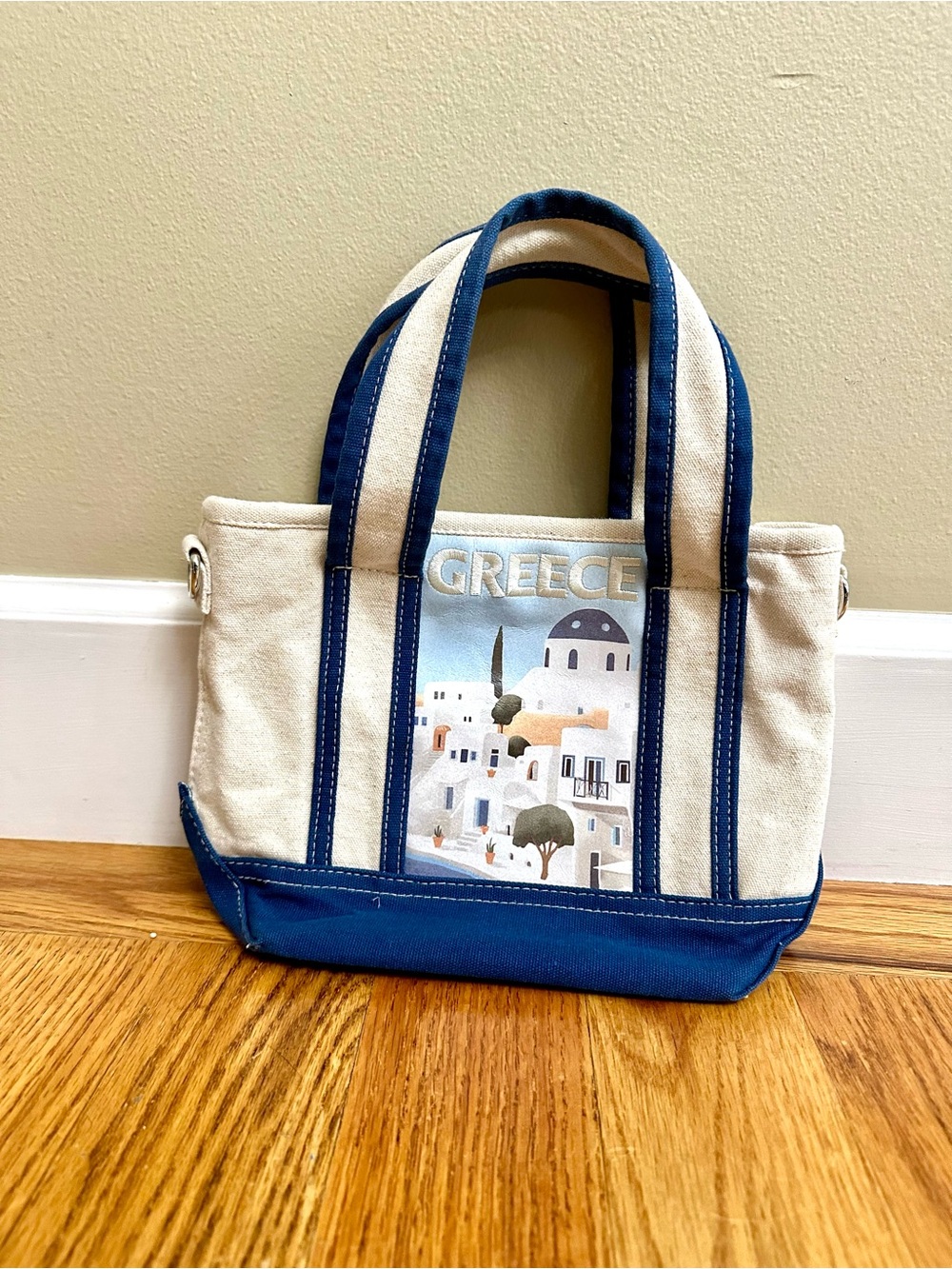 C&C California 100% Cotton Greece Canvas Mini Tote